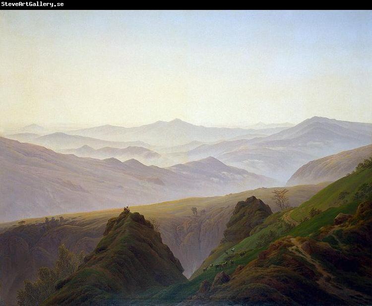 Caspar David Friedrich Morning in the Mountains